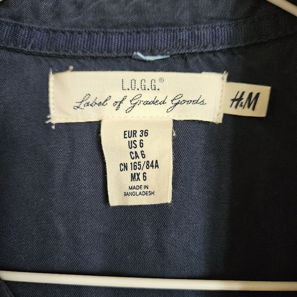 L.O.G.G. navy dress size 6 - Picture 4 of 4